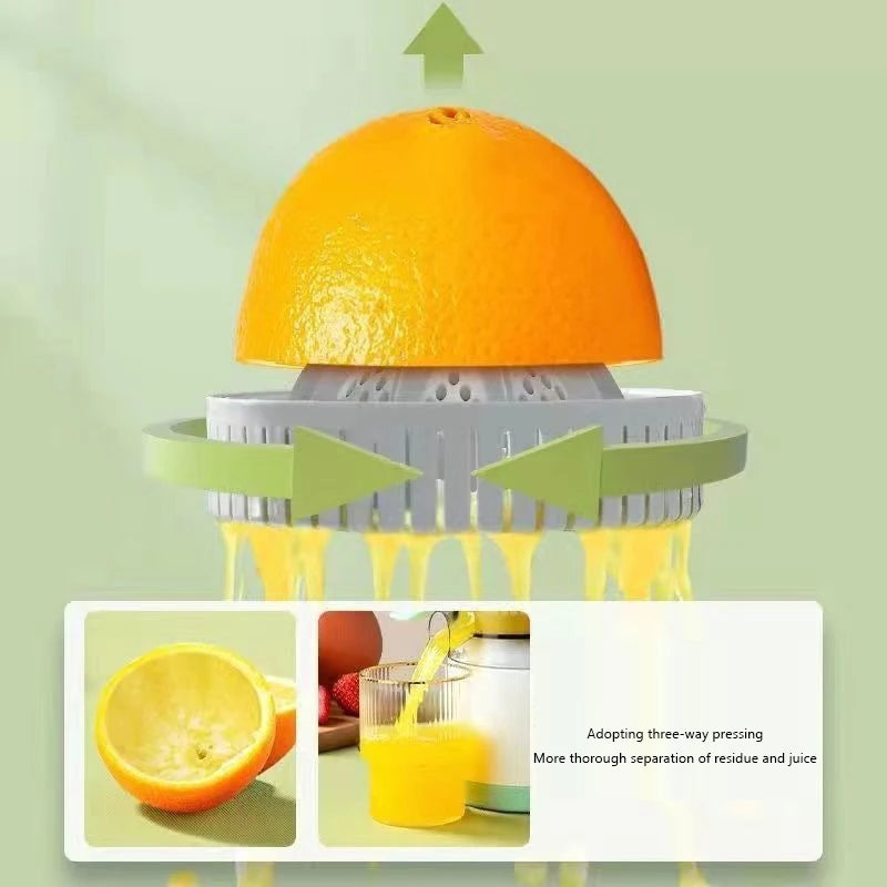 Electric Juicer Household Orange Lemon Blender Smoothie Multifunction Fruit Juicer USB Charging Kitchen Automatic Fresh Squeezer