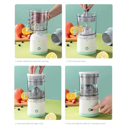 Electric Juicer Household Orange Lemon Blender Smoothie Multifunction Fruit Juicer USB Charging Kitchen Automatic Fresh Squeezer